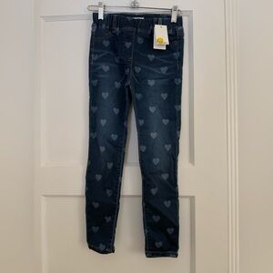 Boden girls heart jeans size 8 new with tags